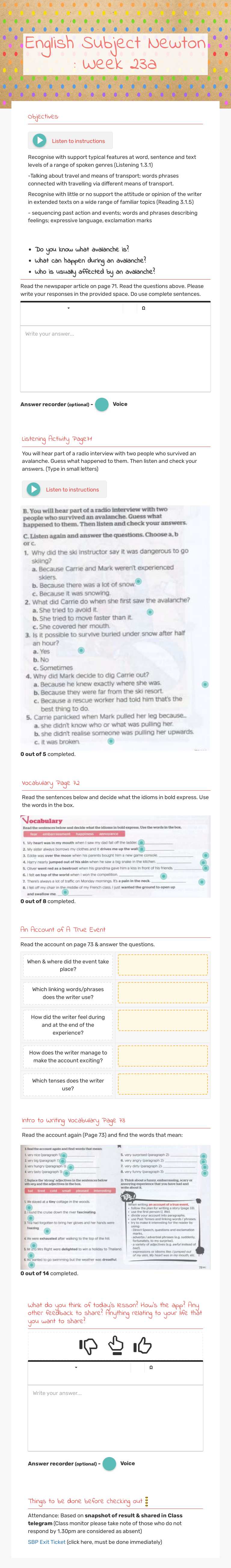 English Subject
Newton : Week 23a worksheet preview image