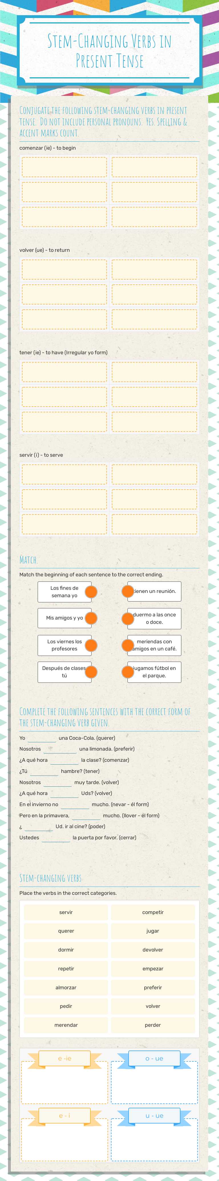 Stem-Changing Verbs in Present Tense by Jair Ararat-Villegas ...