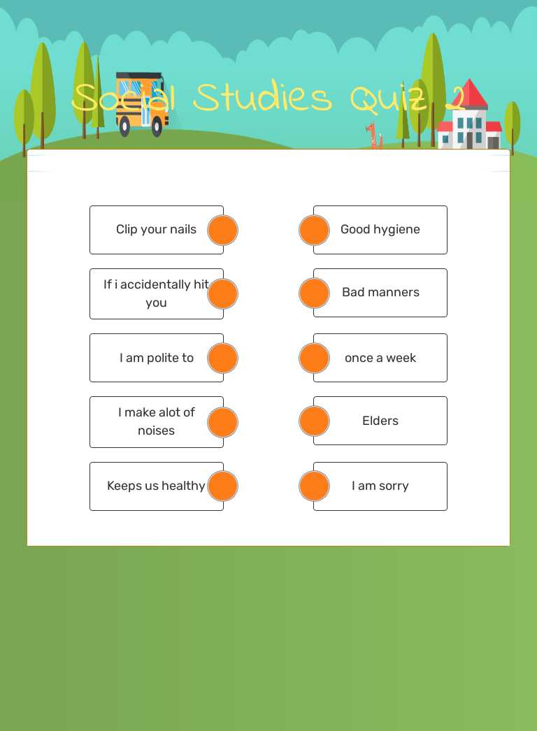 Social Studies Quiz 2 worksheet preview image