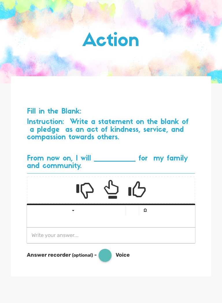 Action worksheet preview image