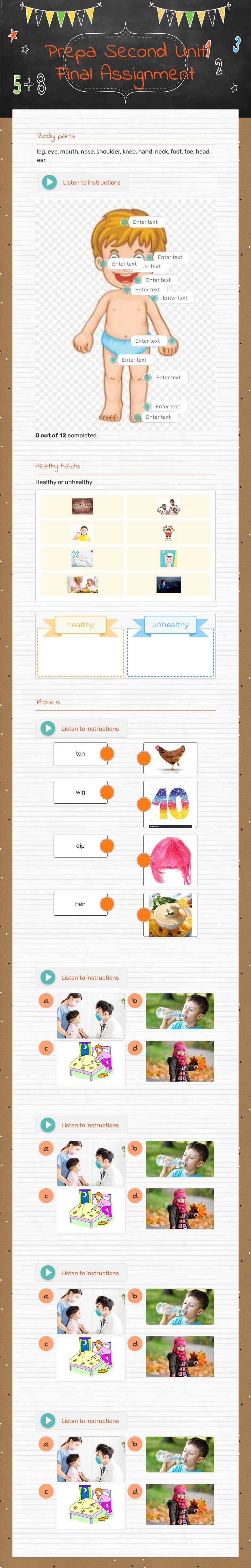 Prepa                  
      Second Unit      
  Final Assignment worksheet preview image