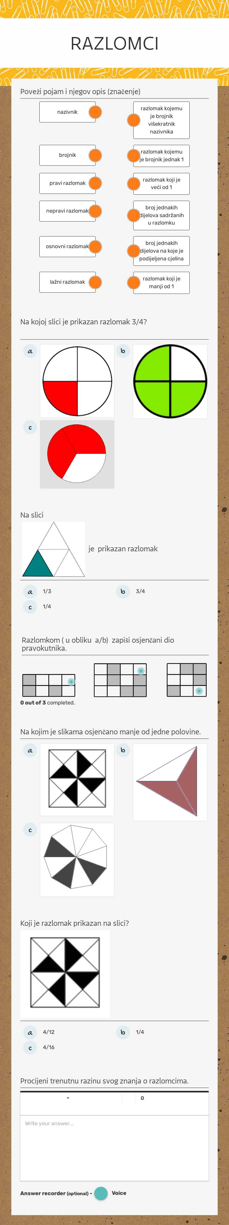 RAZLOMCI worksheet preview image