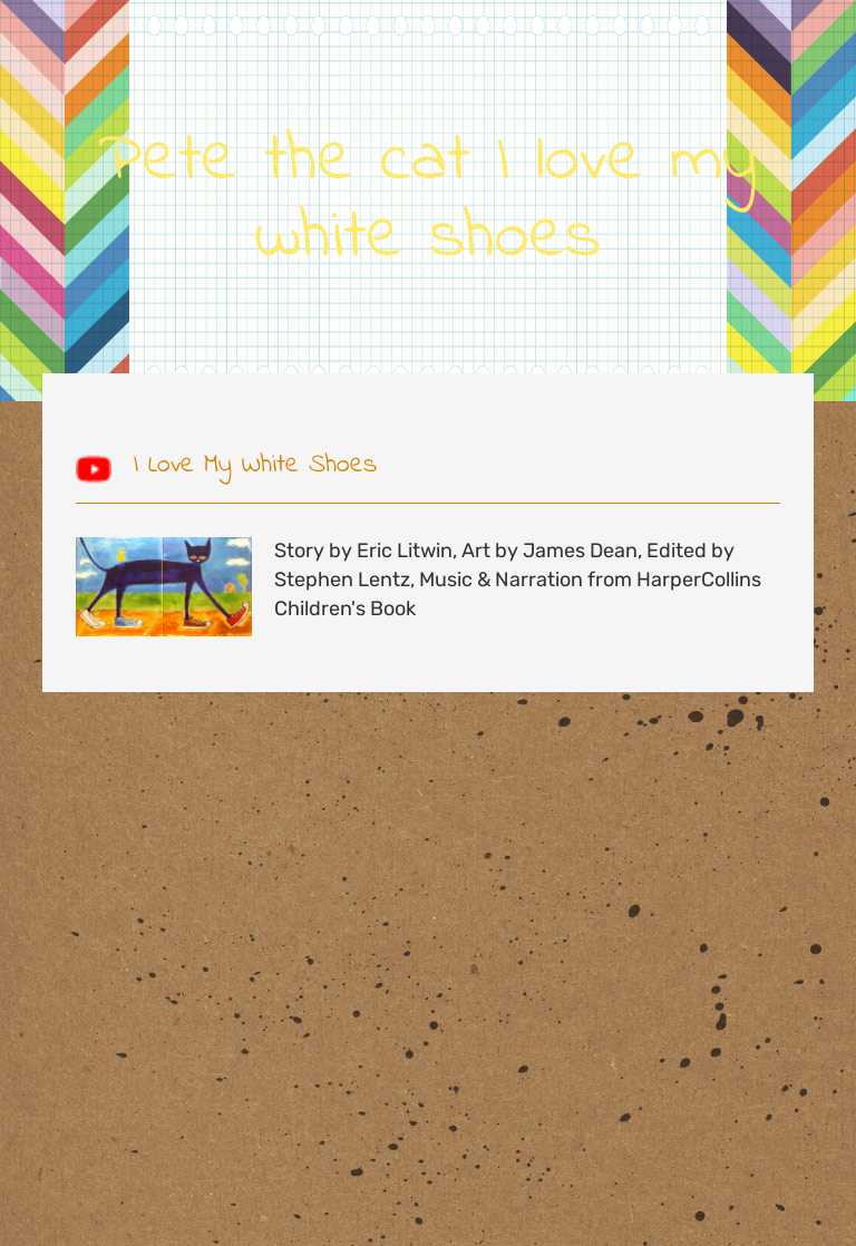 Pete the cat I love my white shoes worksheet preview image