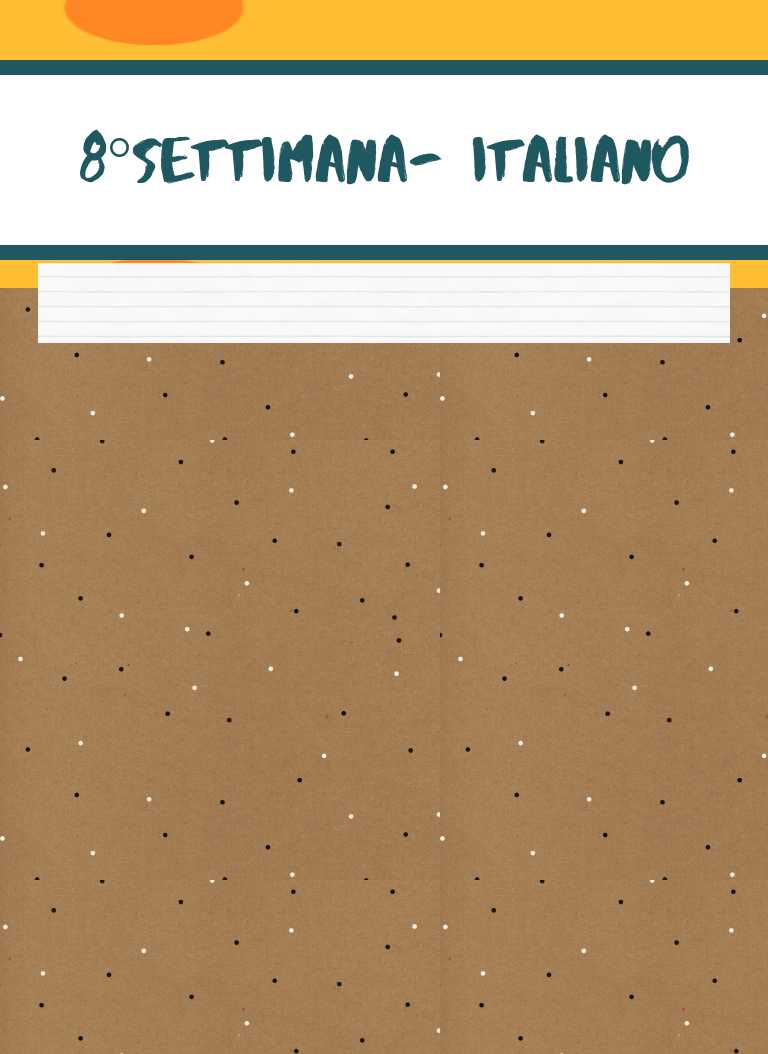 8°settimana- italiano worksheet preview image