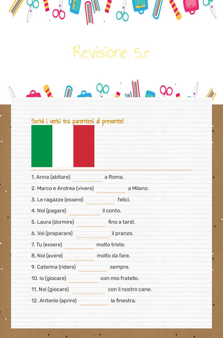 Revisione 5.r worksheet preview image