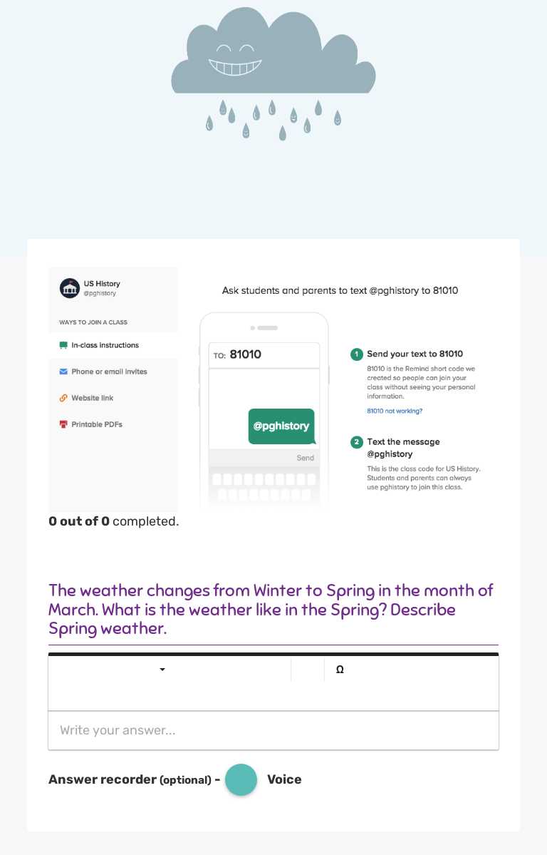 Changing Weather worksheet preview image