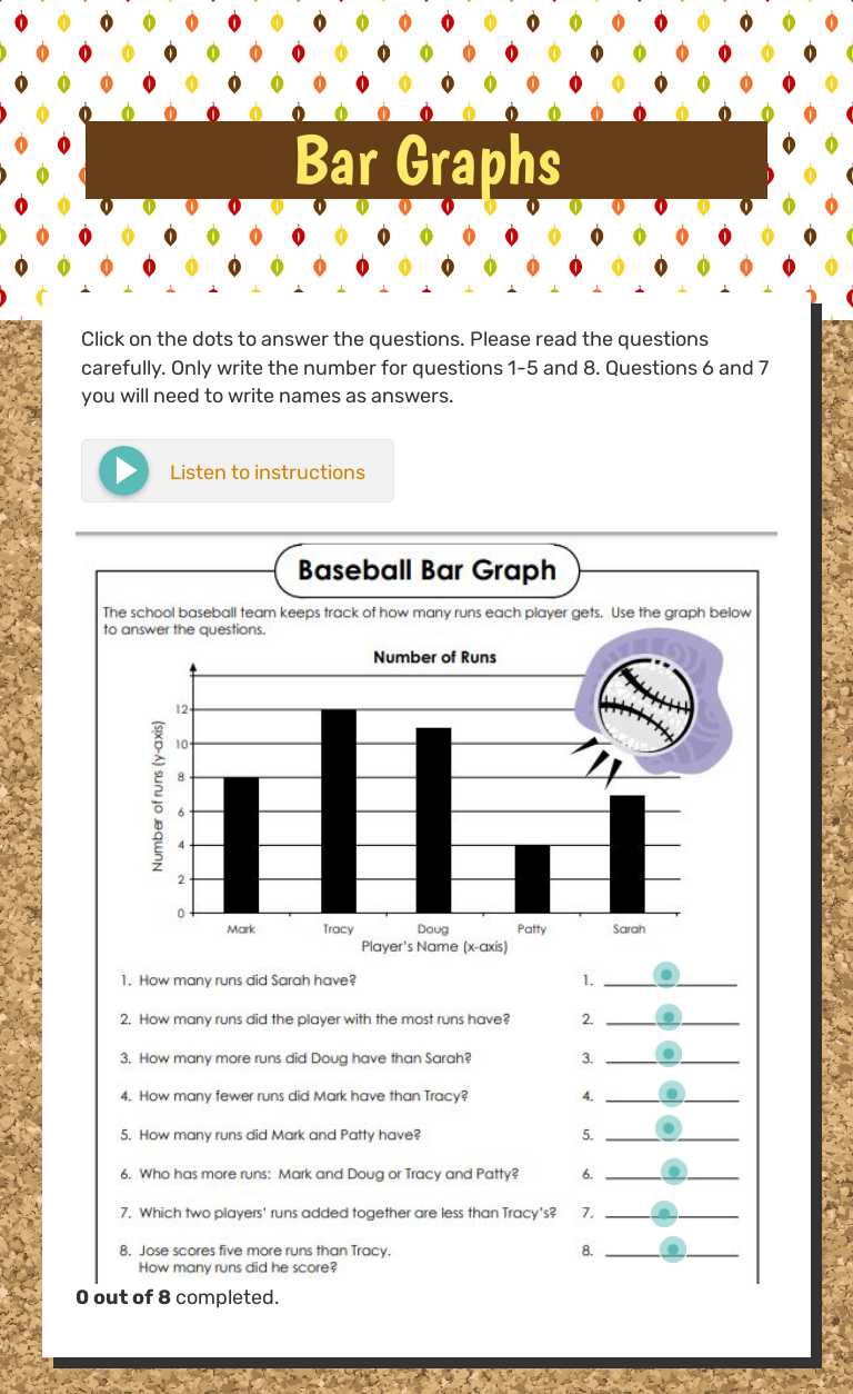 Bar Graphs worksheet preview image