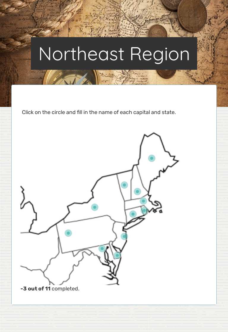 Northeast Region worksheet preview image