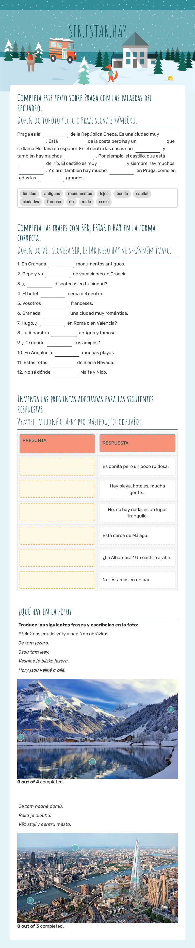 SER,ESTAR,HAY worksheet preview image