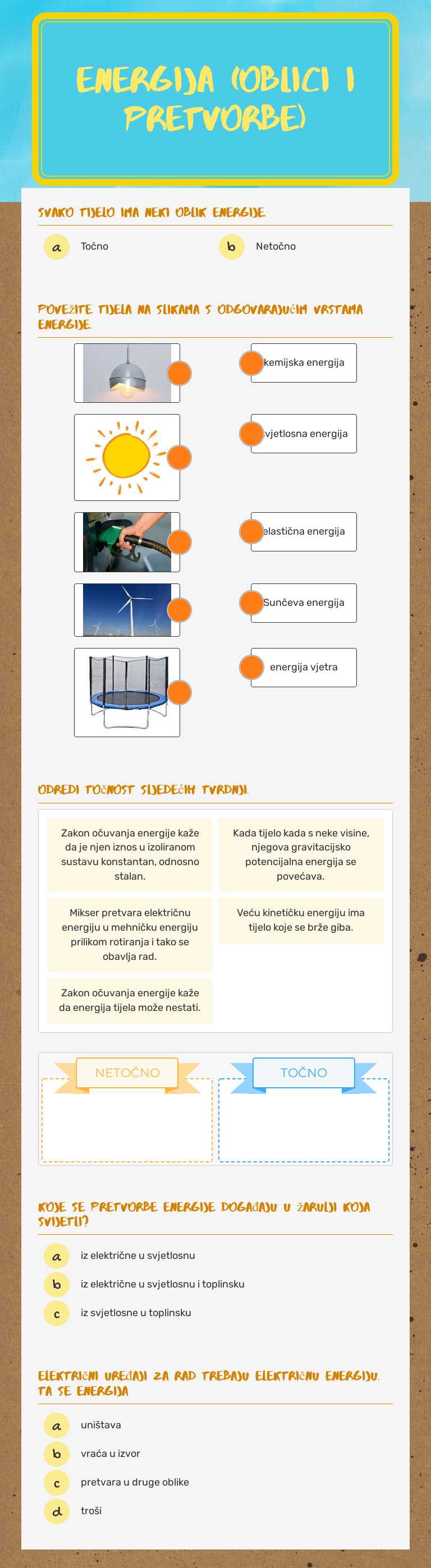 energija
(oblici i pretvorbe) worksheet preview image