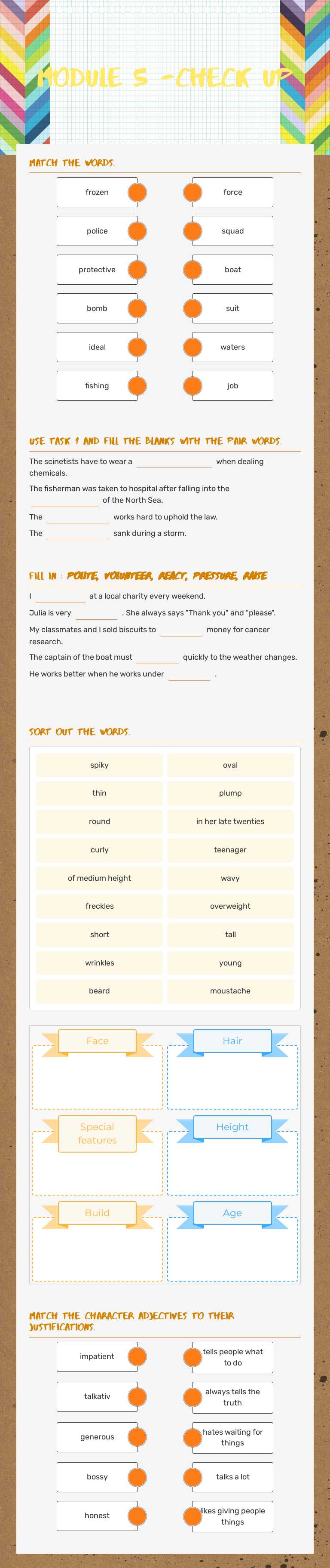 Module 5 -check up worksheet preview image