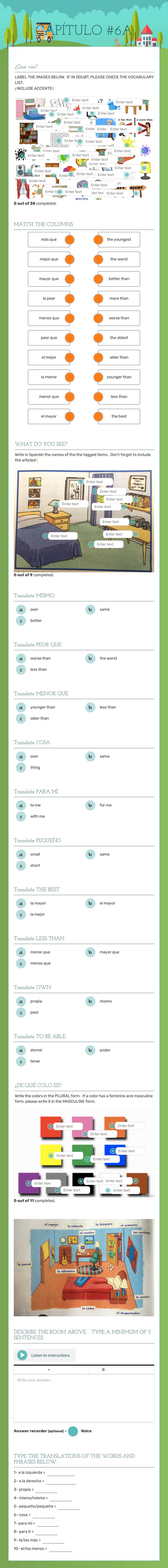 CAPÍTULO #6A worksheet preview