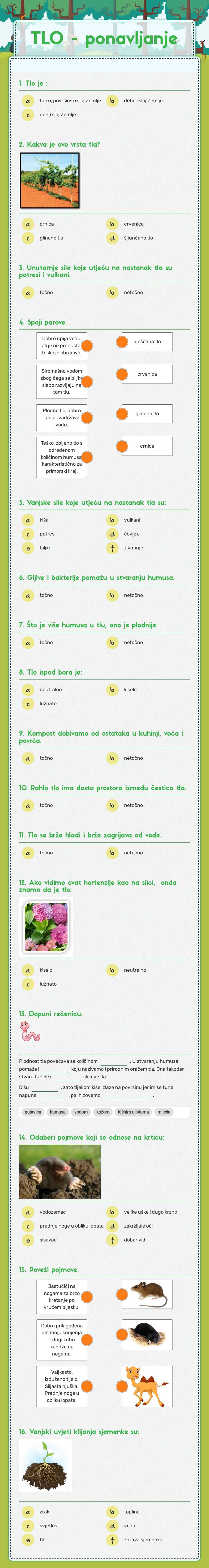 TLO - ponavljanje worksheet preview image
