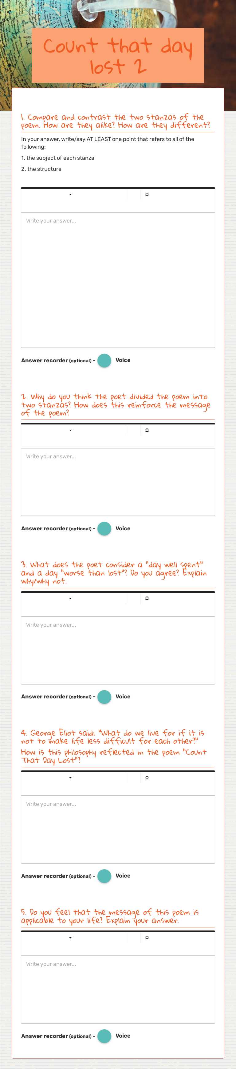 Count that day lost 2 Grade 11 worksheet preview
