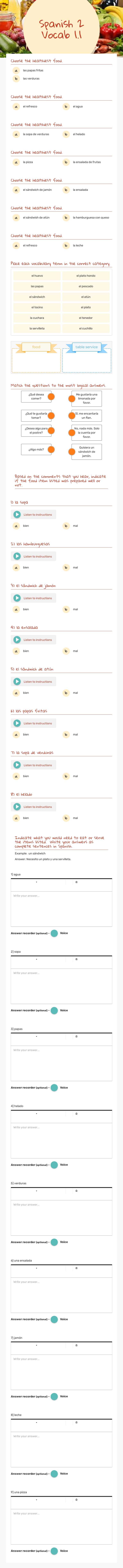 Spanish 2
Vocab 1.1 worksheet preview image