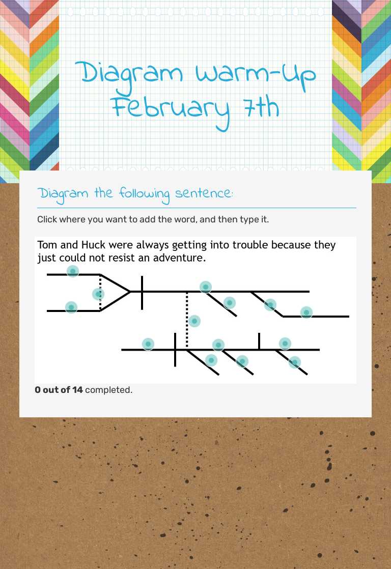 Diagram Warm-Up February 7th worksheet preview image