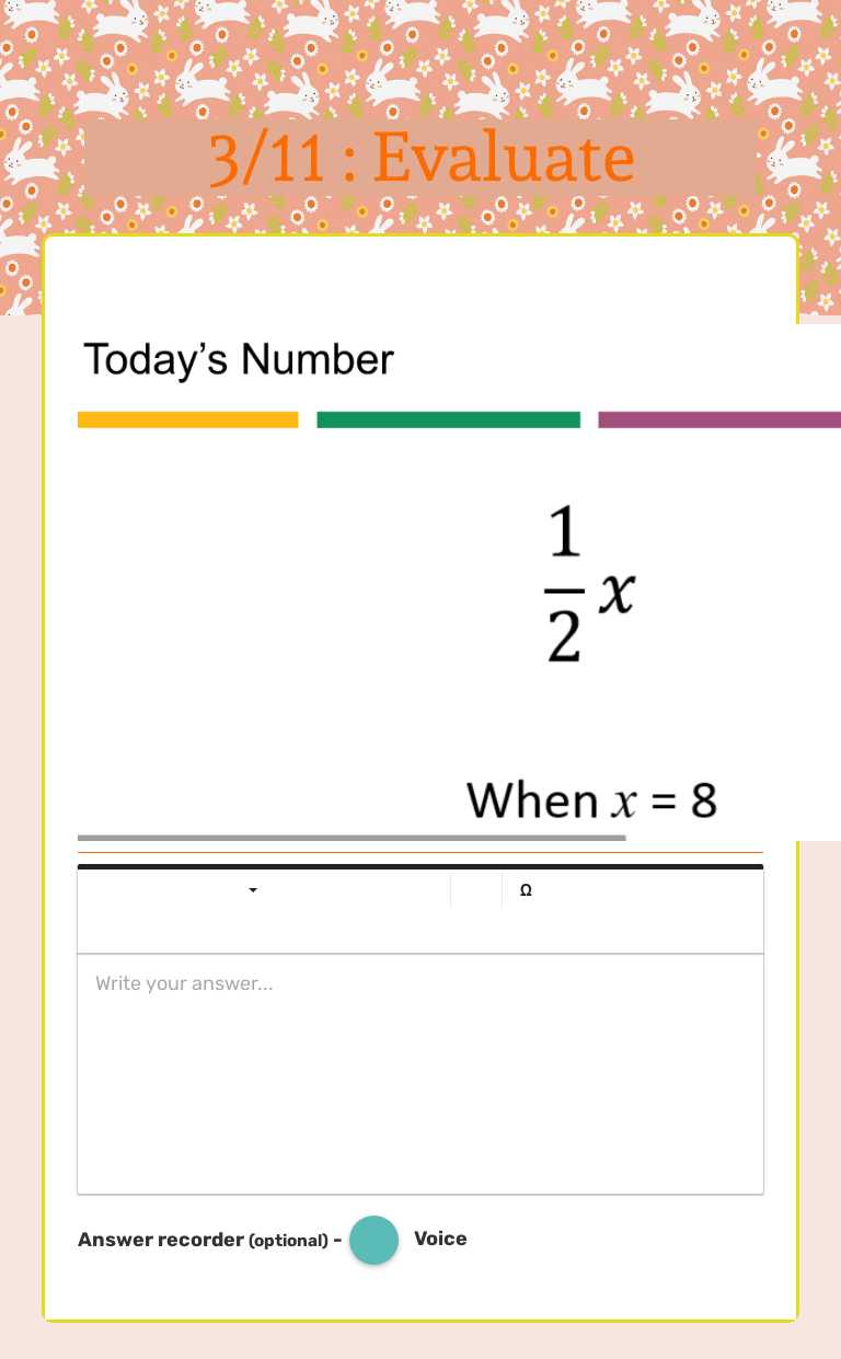 3/11 : Evaluate Grade 6 worksheet preview
