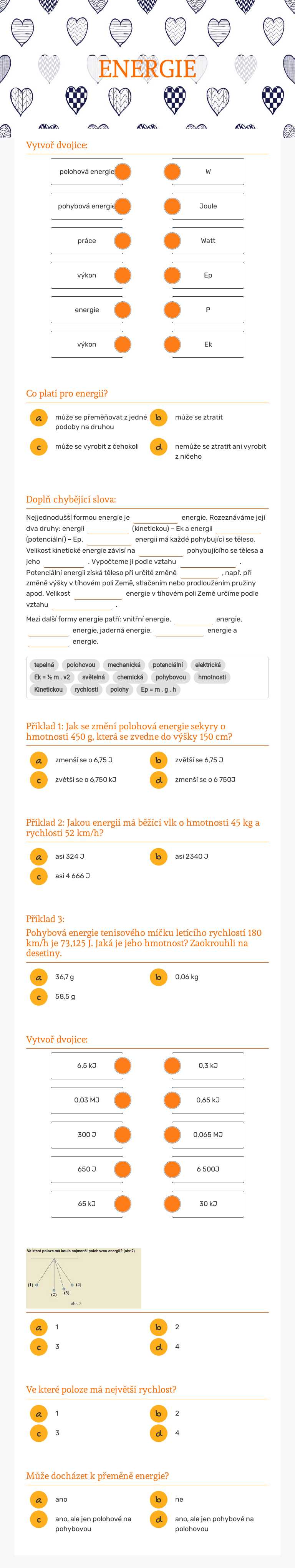 ENERGIE worksheet preview image