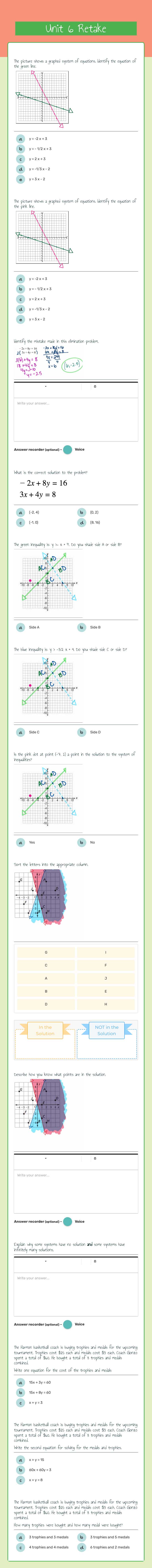 Unit 6 Retake Grade 9 worksheet preview