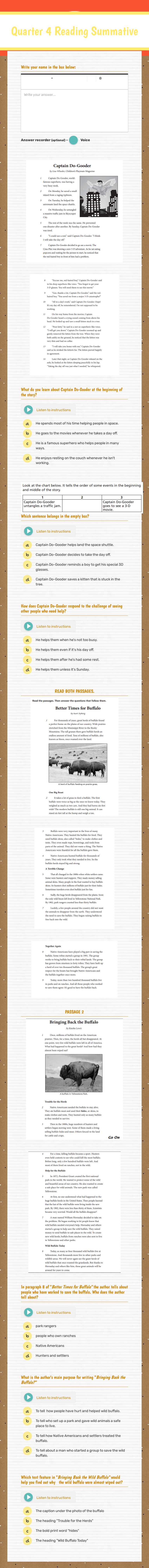 Quarter 4 
Reading Summative worksheet preview image
