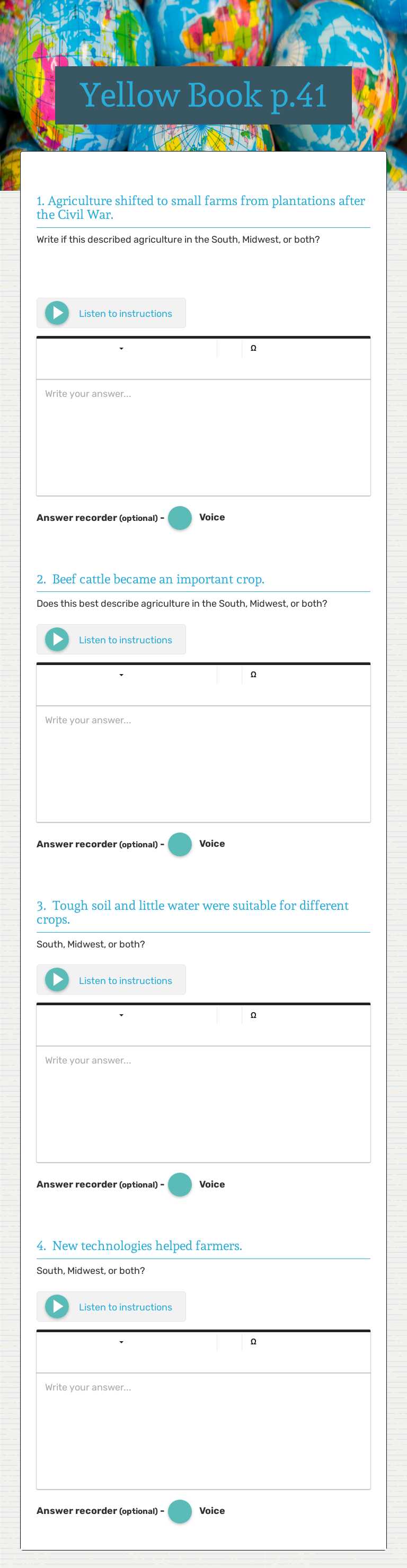 Yellow Book p.41 worksheet preview image