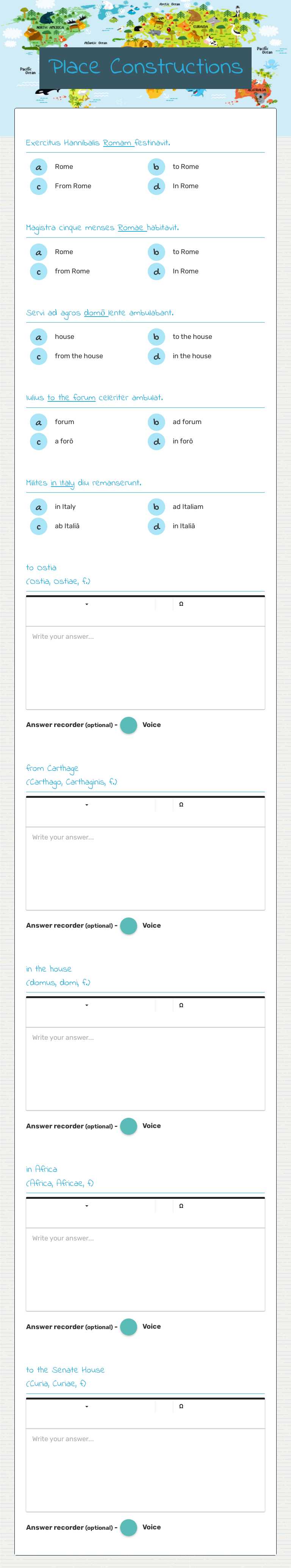 Place Constructions worksheet preview image
