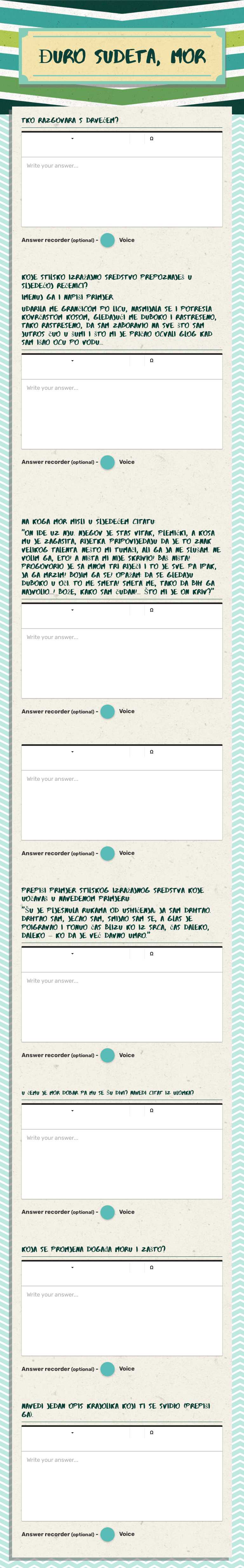 Đuro Sudeta, Mor worksheet preview image
