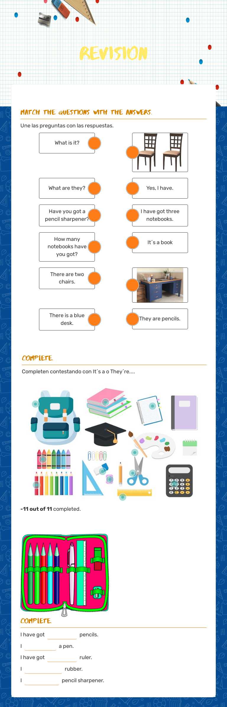 Revision worksheet preview image