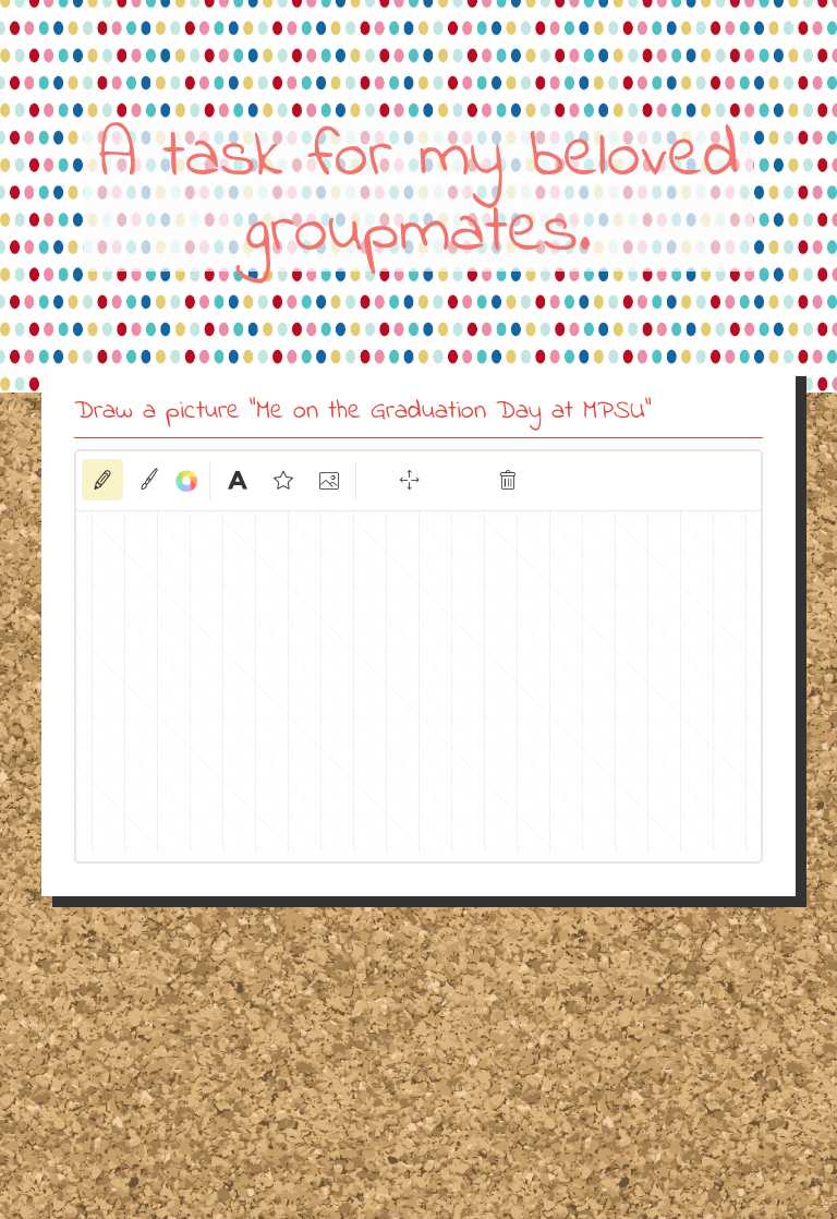 A task for my beloved groupmates. worksheet preview