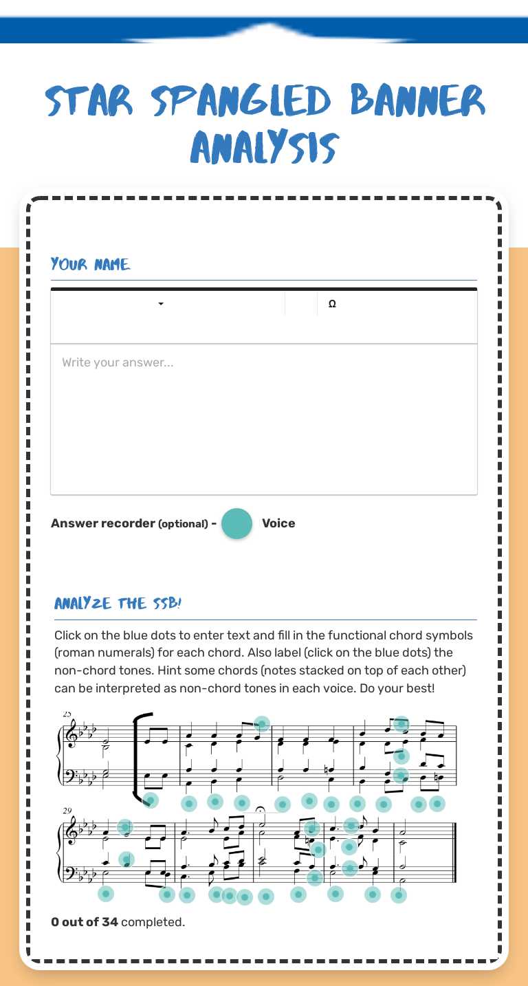 star Spangled Banner Analysis worksheet preview image