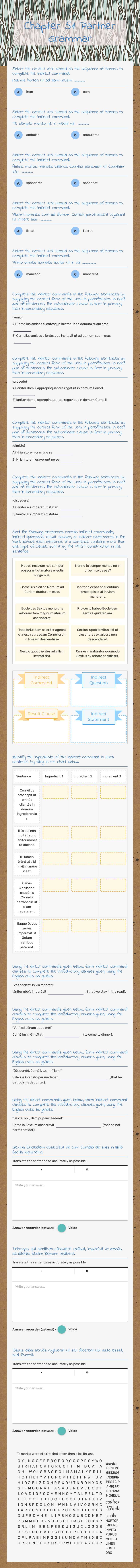 Chapter 51        
 Partner Grammar worksheet preview image
