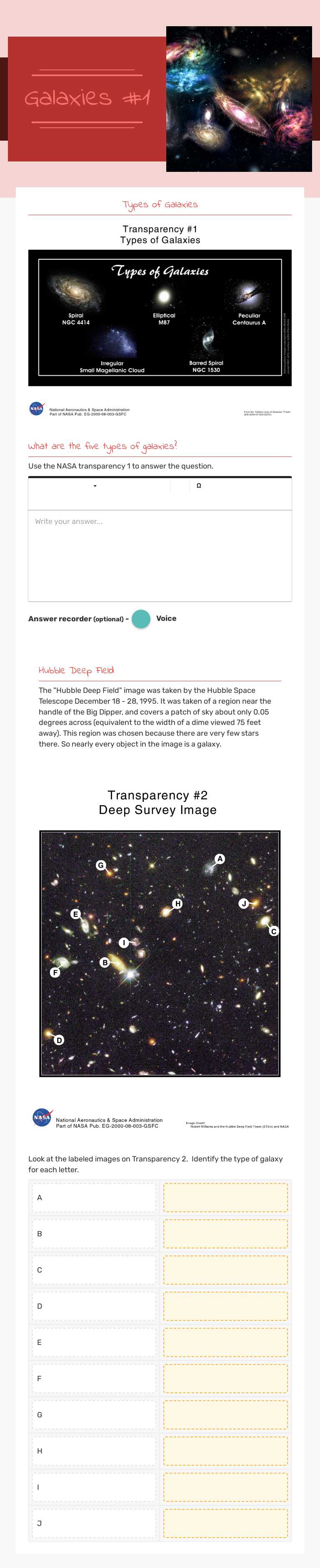 Galaxies
#1 worksheet preview image