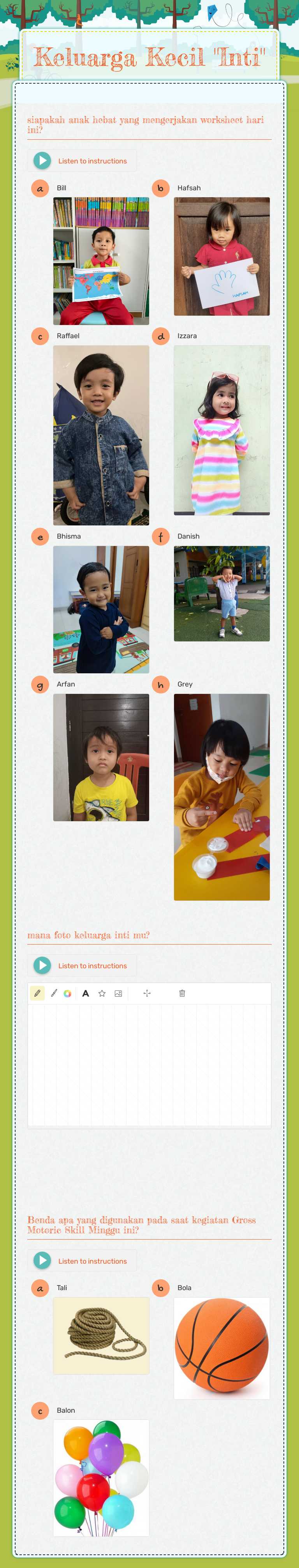 Keluarga Kecil "Inti" worksheet preview image