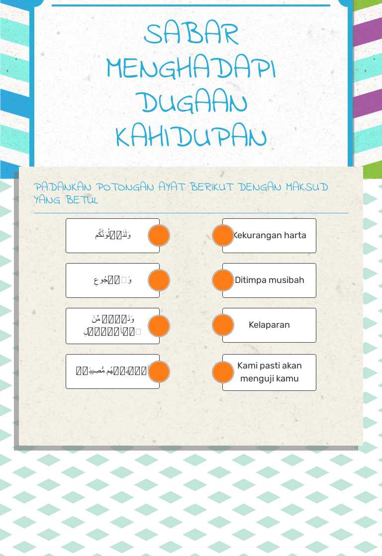 SABAR MENGHADAPI DUGAAN KAHIDUPAN worksheet preview image