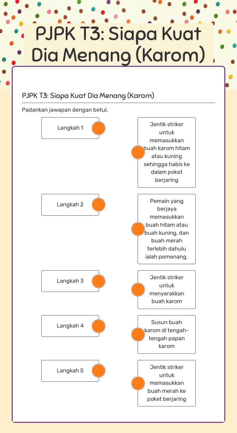 PJPK T3: Siapa Kuat Dia Menang (Karom) worksheet preview image