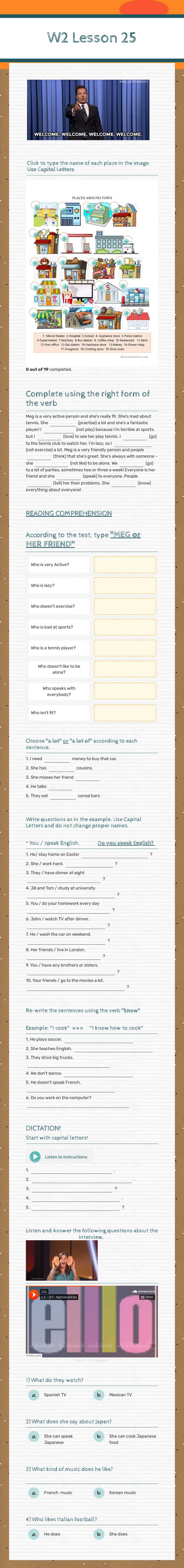 W2 Lesson 25 Other worksheet preview