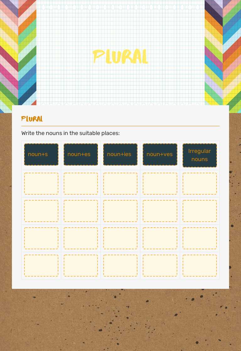 Plural worksheet preview image