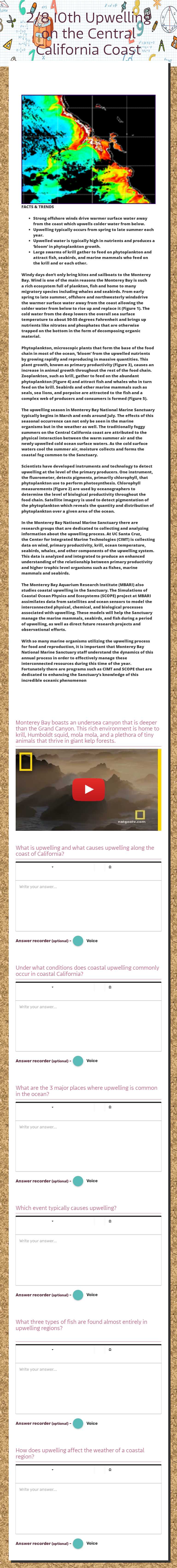 2/8 10th Upwelling on the Central California Coast worksheet preview image