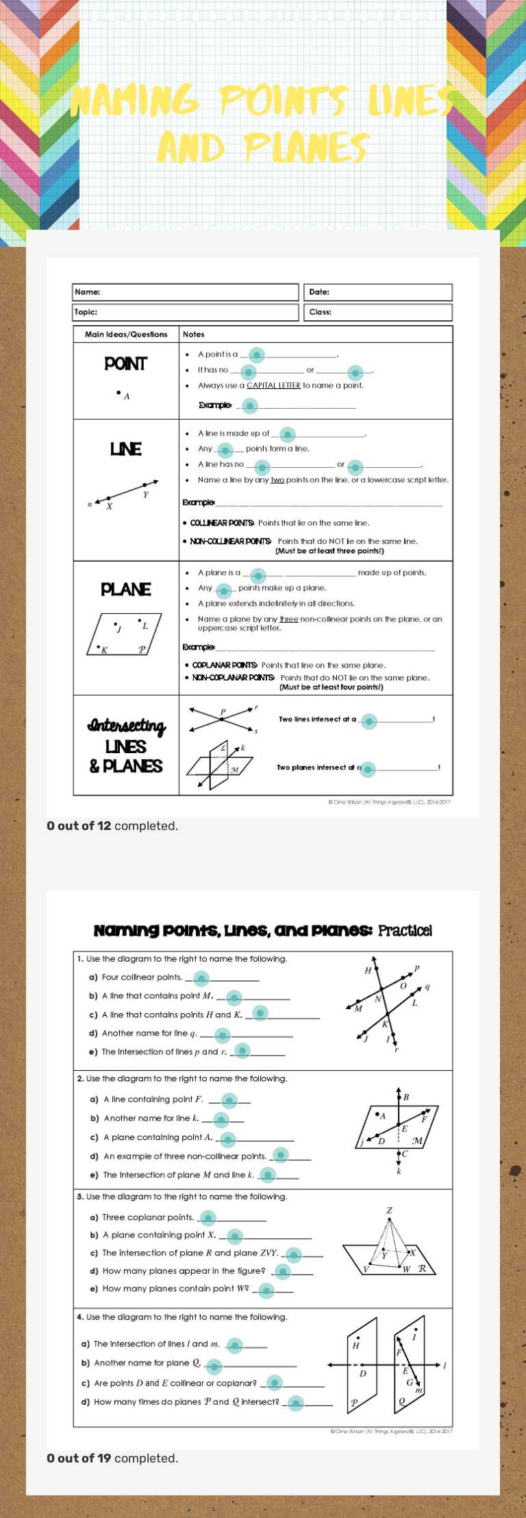 Naming Points lines and Planes by Michael Kulucheta | Interactive ...