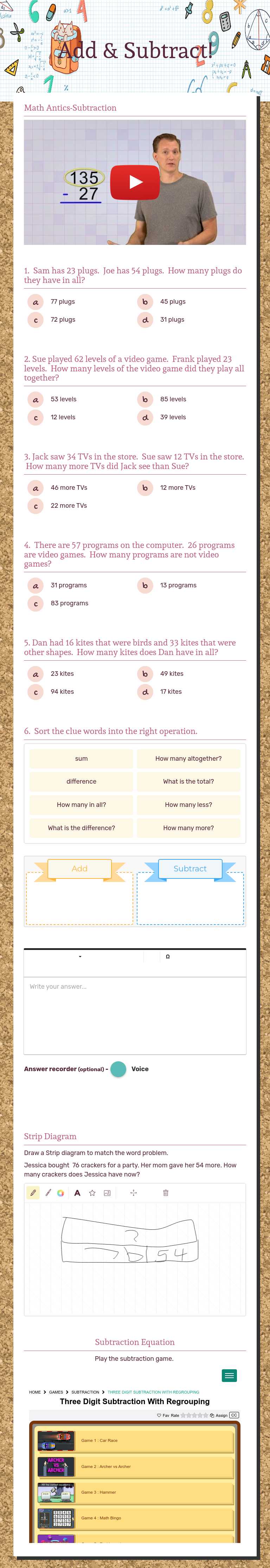 Add & Subtract! worksheet preview image