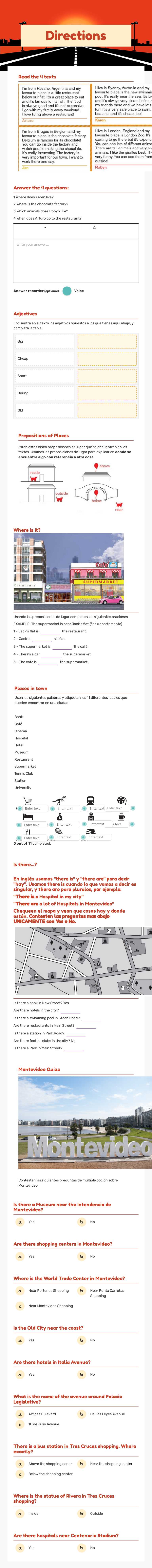 Directions Other worksheet preview