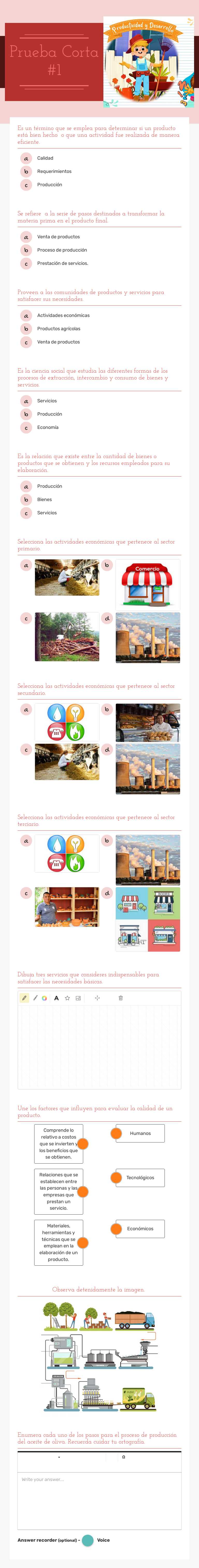 Prueba Corta
#1 worksheet preview
