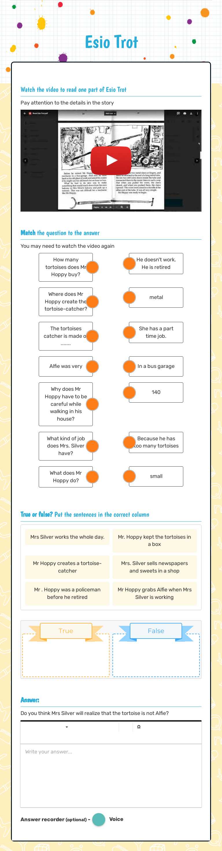 Esio Trot worksheet preview image