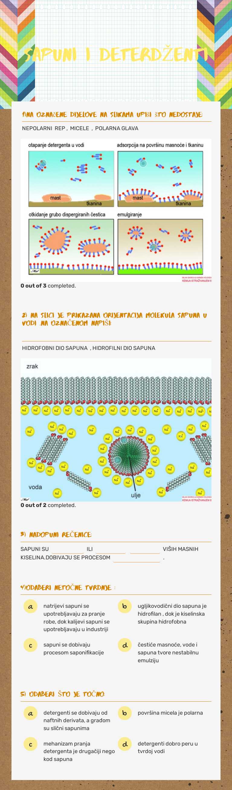 SAPUNI I DETERDŽENTI worksheet preview image