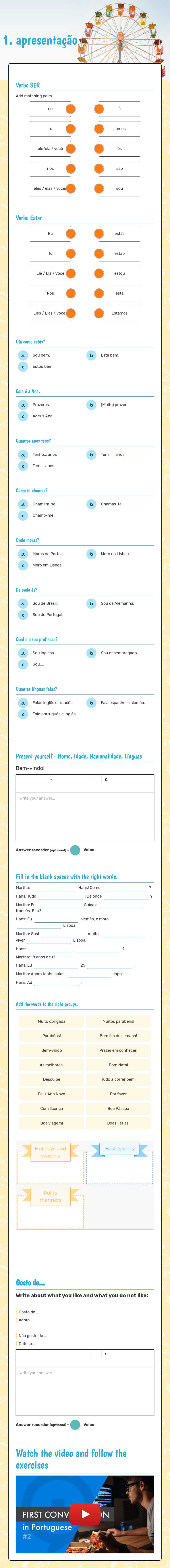 1. apresentação Other worksheet preview