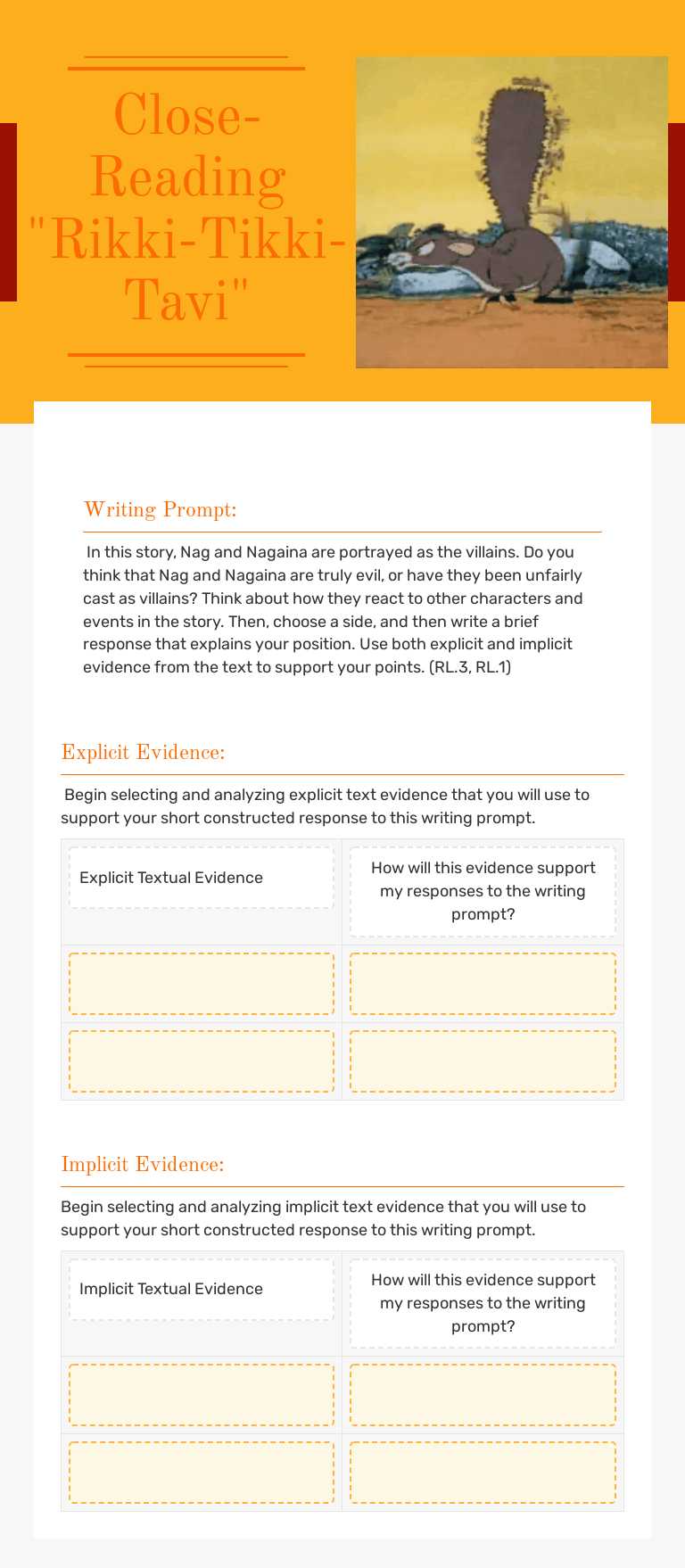 Close-Reading
"Rikki-Tikki-Tavi" worksheet preview image