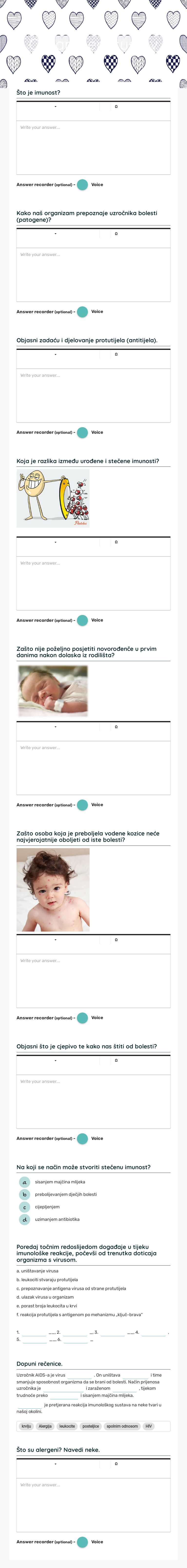 Obrambeni sustav worksheet preview image