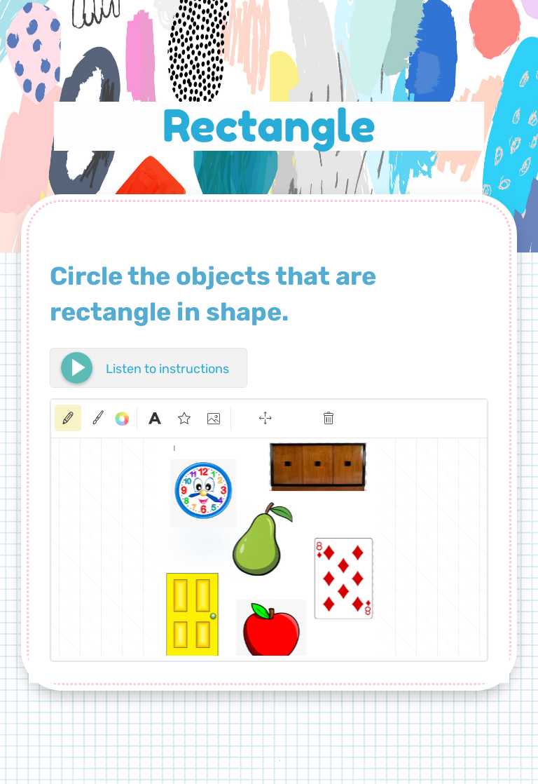 Rectangle worksheet preview image