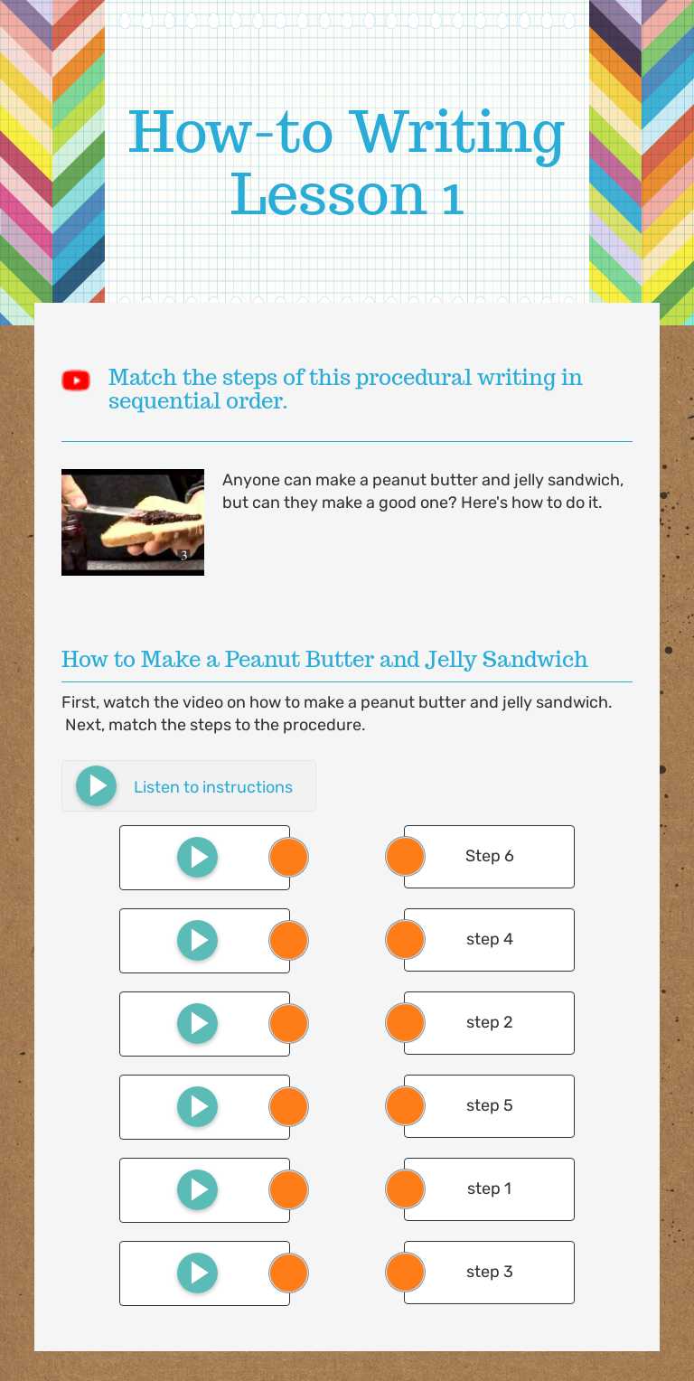How-to Writing             Lesson 1 Other worksheet preview