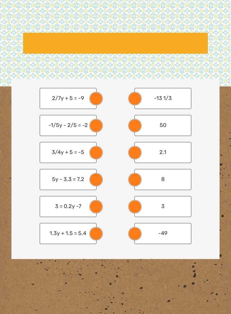 5.5 Two-Step Equations w/Fractions & Decimals worksheet preview image